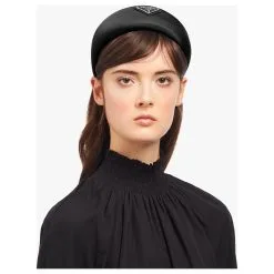 Bandeau En Nylon Prada Noir -Collier Soldes 413621 4