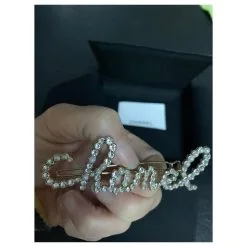 Cambon Chanel Barrette Bijouterie Argentée -Collier Soldes 413873 6