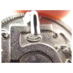 NEUF BROCHE CHANEL MEDAILLON PROFIL COCO LOGO CC PENDENTIF BOITE NEW BROOCH Argenté -Collier Soldes 418733 6