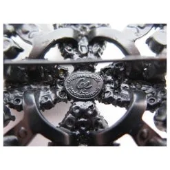 Autres Bijoux NEUF VINTAGE BROCHE CHRISTIAN LACROIX CROIX METAL NOIR & STRASS PENDENTIF BROOCH -Collier Soldes 437123 3