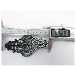 Autres Bijoux NEUF VINTAGE BROCHE CHRISTIAN LACROIX CROIX METAL NOIR & STRASS PENDENTIF BROOCH -Collier Soldes 437123 6