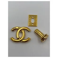 Autres Bijoux Fermoir CC D'origine CHANEL Fermoir En Or Doré -Collier Soldes 438171 4