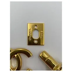 Autres Bijoux Fermoir CC D'origine CHANEL Fermoir En Or Doré -Collier Soldes 438171 5