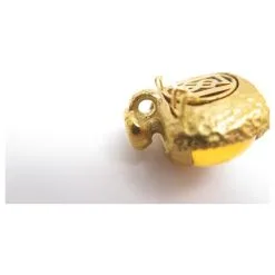 Autres Bijoux VINTAGE BROCHE YVES SAINT LAURENT METAL DORE & PATE DE VERRE JAUNE BROOCH Doré -Collier Soldes 440770 4