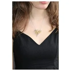 Autre Marque Broche - Pendentif Art Nouveau Doré 9 Autre Marque Broche - Pendentif Art Nouveau Doré -Collier Soldes 444277 5