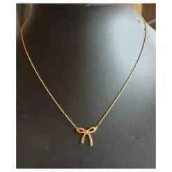 Tiffany & Co. Tiffany & Co Nœud En Or Jaune 750/000 Doré -Collier Soldes 446778 4