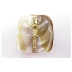 Autres Bijoux NEUF BROCHE CHRISTIAN LACROIX NACRE ET STRASS BIJOU MOTHER OF PEARL BROOCH JEWEL Beige -Collier Soldes 470804 3