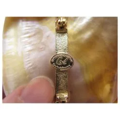 Autres Bijoux NEUF BROCHE CHRISTIAN LACROIX NACRE ET STRASS BIJOU MOTHER OF PEARL BROOCH JEWEL Beige -Collier Soldes 470804 6