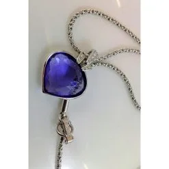 Swarovski Collier Argenté Violet 9 Swarovski Collier Argenté Violet -Collier Soldes 49322 4