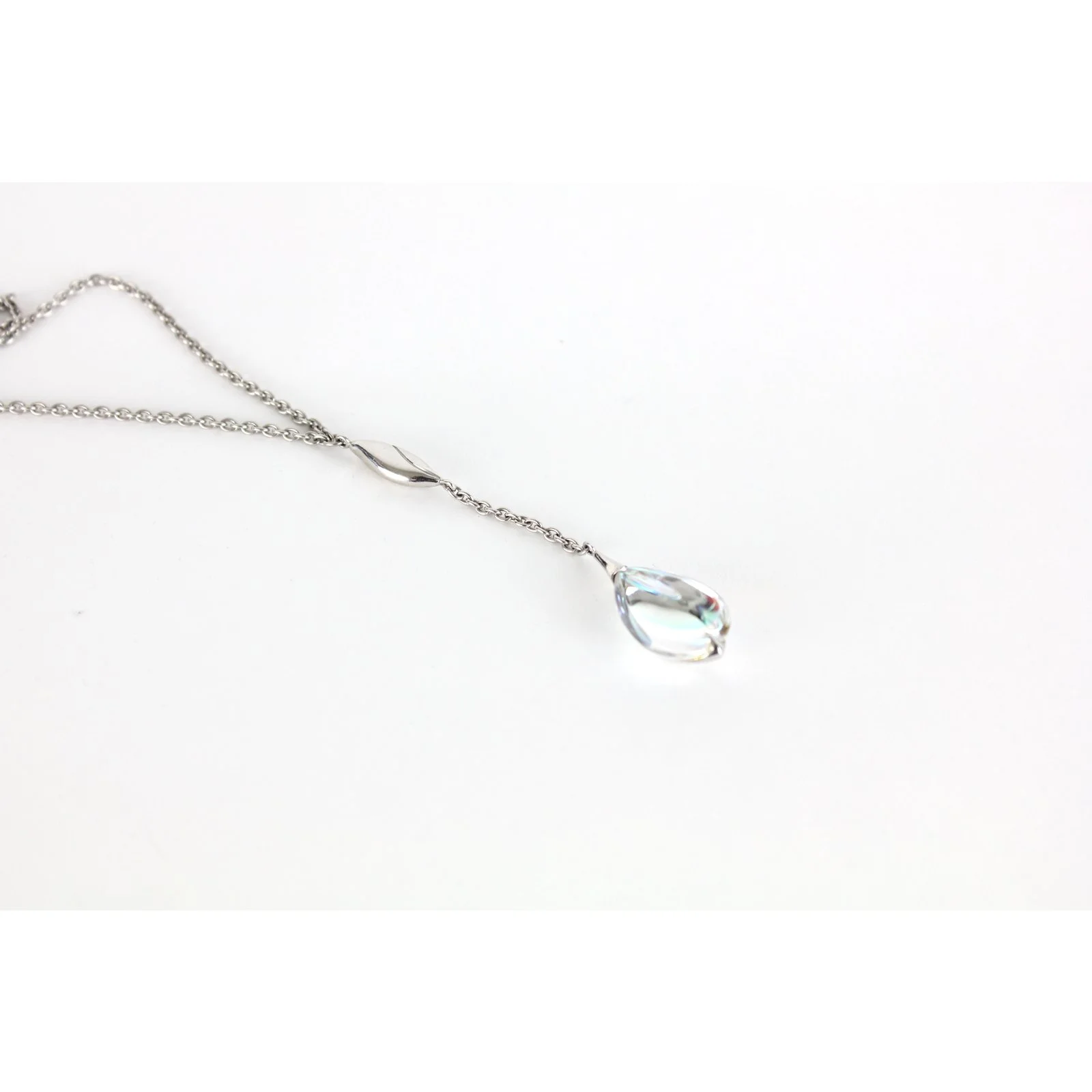 Baccarat Collier En Argent Et Pendentif En Cristal Argenté 2 Baccarat Collier En Argent Et Pendentif En Cristal Argenté – Image 2