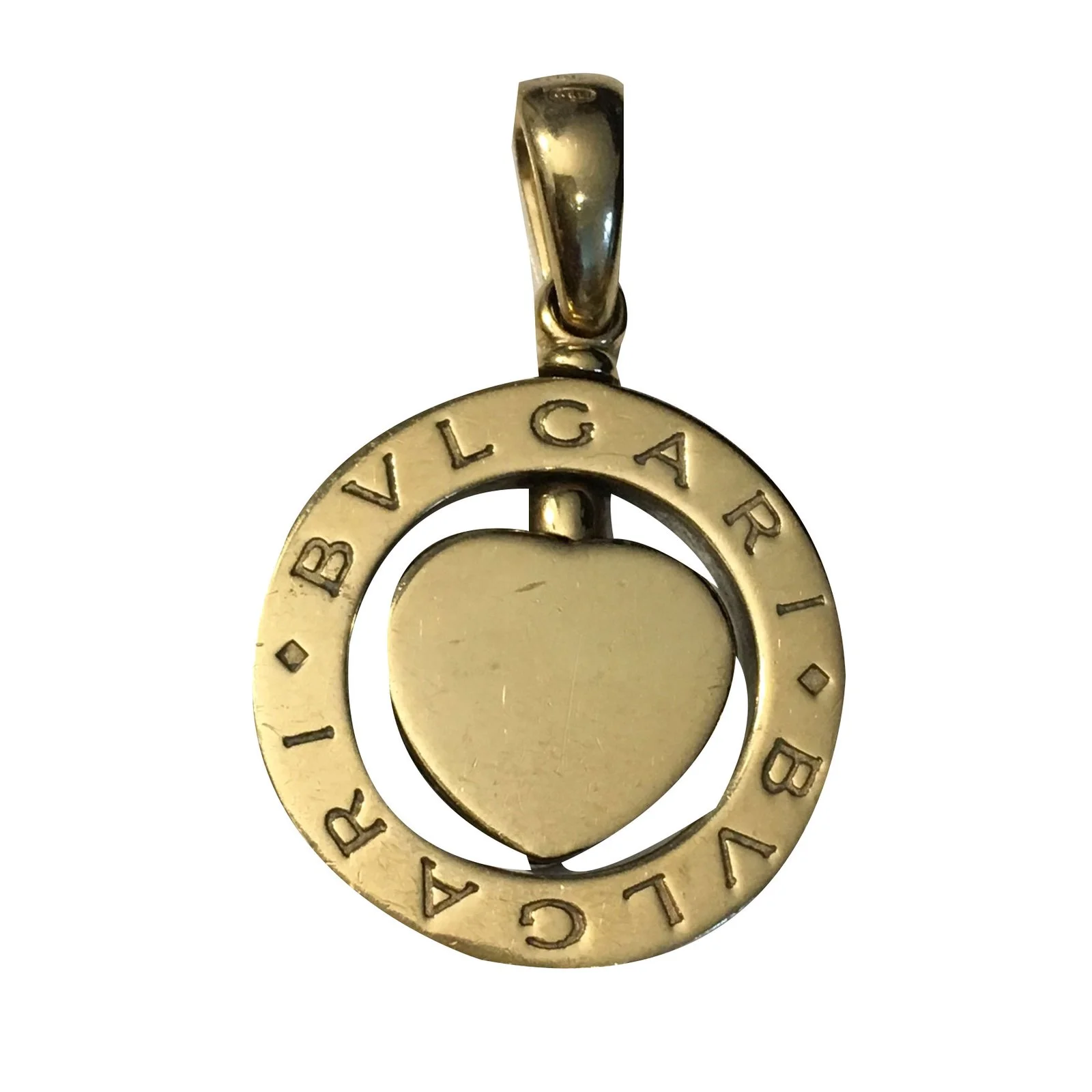 Bulgari Pendentif Argenté Doré 2 Bulgari Pendentif Argenté Doré – Image 2