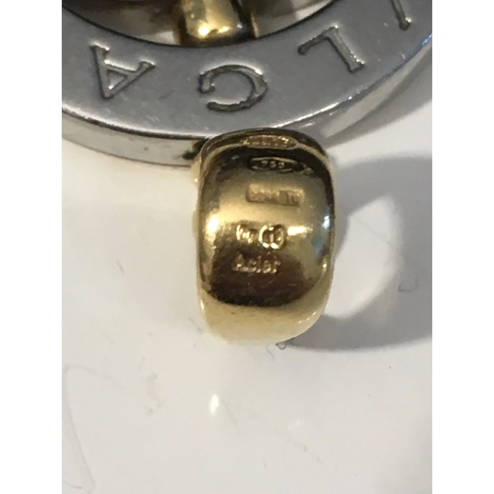 Bulgari Pendentif Argenté Doré 4 Bulgari Pendentif Argenté Doré – Image 4