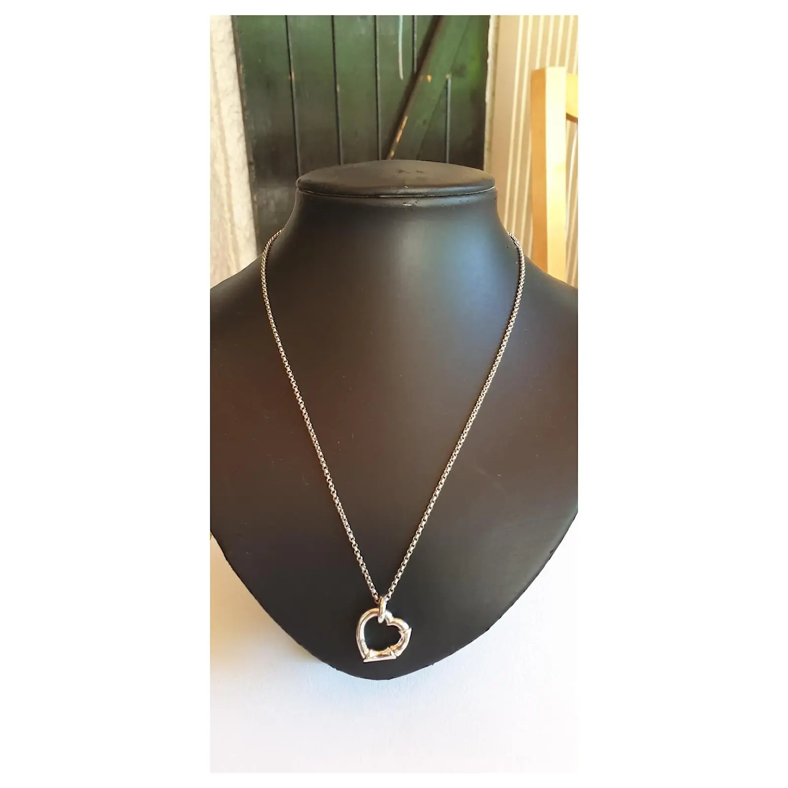 Gucci Cœur Bambou En Argent 925 Argenté 2 Gucci Cœur Bambou En Argent 925 Argenté – Image 2