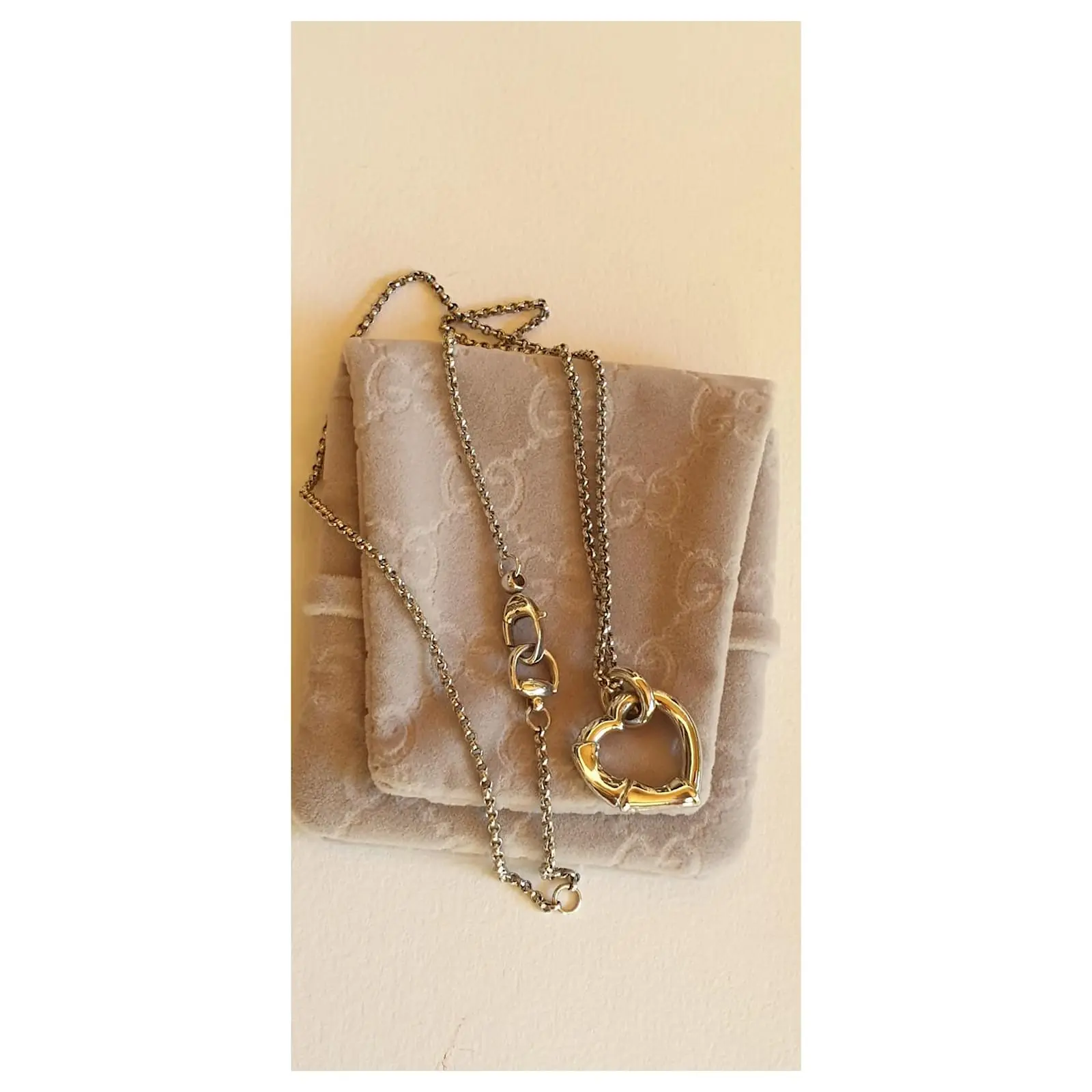 Gucci Cœur Bambou En Argent 925 Argenté 4 Gucci Cœur Bambou En Argent 925 Argenté – Image 4