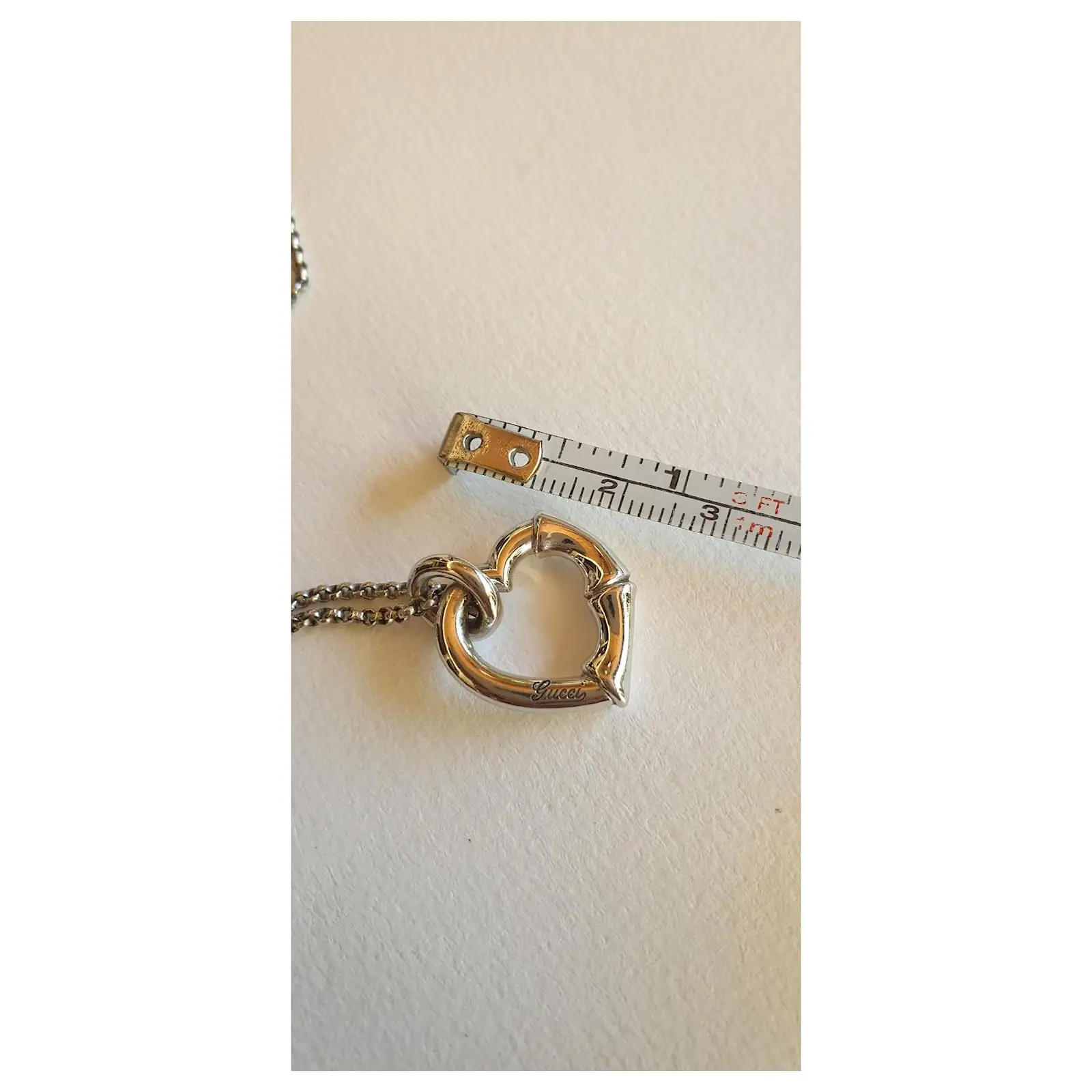 Gucci Cœur Bambou En Argent 925 Argenté 9 Gucci Cœur Bambou En Argent 925 Argenté – Image 9