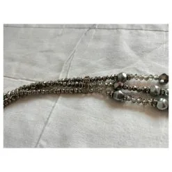 Weekend Max Mara MAX MARA Collier Week-end En Fausses Perles Gris -Collier Soldes 591230 5