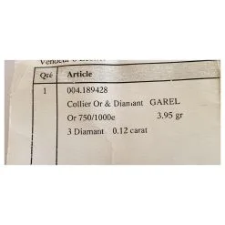 Autre Marque Pendentif Cadenas Or Blanc 750/000 Et Diamants Argenté -Collier Soldes 632129 10