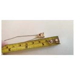 Autre Marque Pendentif Cadenas Or Blanc 750/000 Et Diamants Argenté -Collier Soldes 632129 5