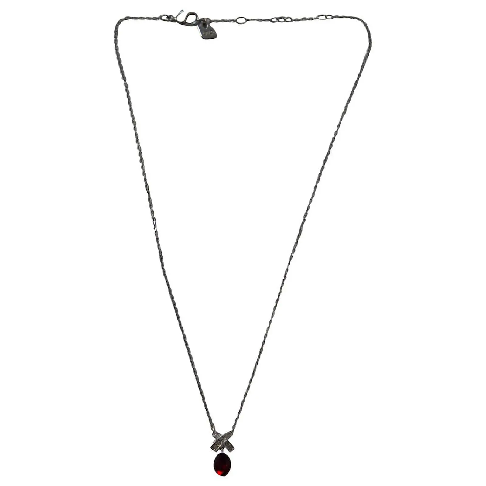 Parure Swarovski Boucles D'oreilles Et Collier En Cristal Rouge 3 Parure Swarovski Boucles D'oreilles Et Collier En Cristal Rouge – Image 3