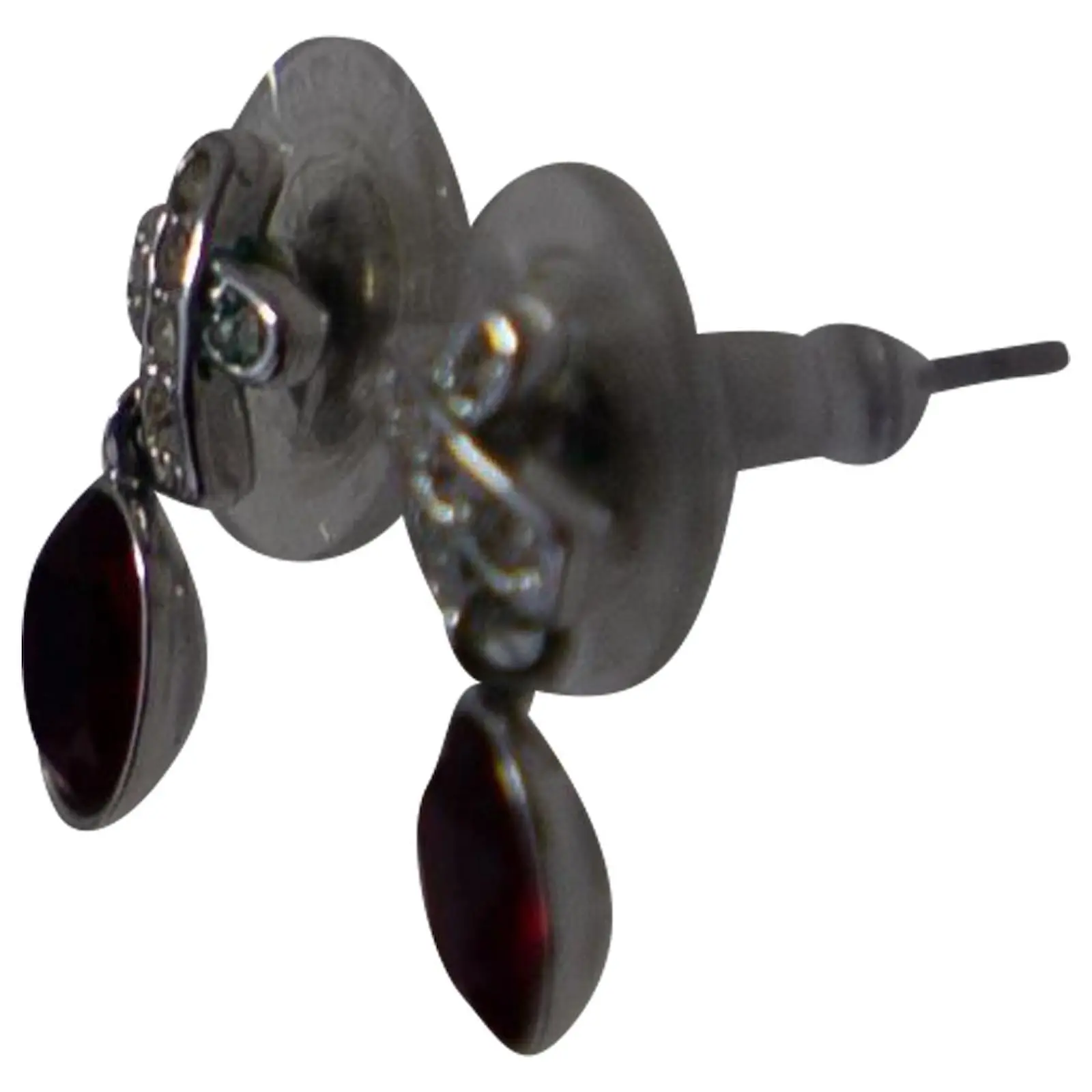 Parure Swarovski Boucles D'oreilles Et Collier En Cristal Rouge 6 Parure Swarovski Boucles D'oreilles Et Collier En Cristal Rouge – Image 6