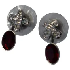 Parure Swarovski Boucles D'oreilles Et Collier En Cristal Rouge 16 Parure Swarovski Boucles D'oreilles Et Collier En Cristal Rouge -Collier Soldes 677541 7