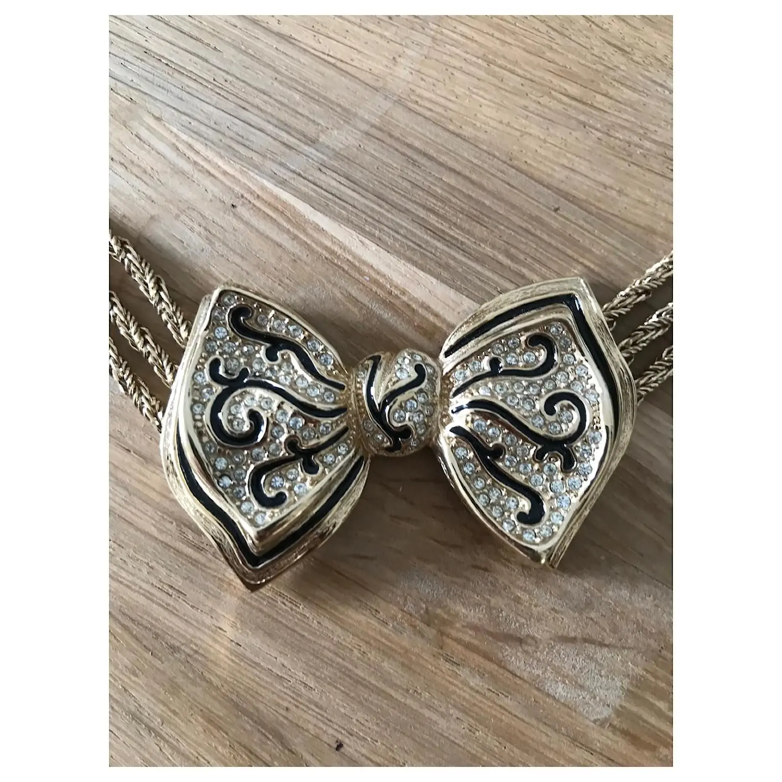 Dior Ensembles De Bijoux Noir Bijouterie Dorée 2 Dior Ensembles De Bijoux Noir Bijouterie Dorée – Image 2