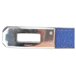 Hermès Bracelet Tour Doublé Kelly Bleu -Collier Soldes 733917 6