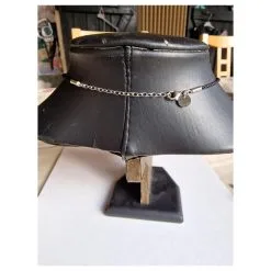 Autre Marque Notes En Porcelaine, Soie Et Argent Massifs 925 Noir Argenté Blanc -Collier Soldes 747624 3