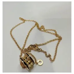 Bulgari B.Zéro1 Collier Pendentif Rock En 18 Or Rose Kt Avec Clous Et Inserts En Céramique Noire Bijouterie Dorée -Collier Soldes 769948 3