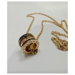 Bulgari B.Zéro1 Collier Pendentif Rock En 18 Or Rose Kt Avec Clous Et Inserts En Céramique Noire Bijouterie Dorée -Collier Soldes 769948 5