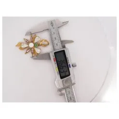 Autres Bijoux VINTAGE PENDENTIF CHRISTIAN LACROIX FLEUR ORNEE DE PIERRES GOLDEN FLOWER PENDANT Doré -Collier Soldes 784679 6