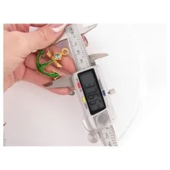 Autres Bijoux Christian Lacroix VINTAGE BROCHE LACROIX PENDENTIF ANCRE BLEU VERT DORE ANCHOR PENDANT BROOCH Doré -Collier Soldes 784682 6