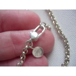 Sautoir Gucci Boule En Argent Massif 925 Et Onyx Argenté -Collier Soldes 79655 6