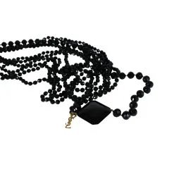 Yves Saint Laurent Sautoir Noir -Collier Soldes 7981 2