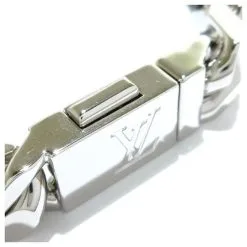 Autres Bijoux Louis Vuitton Bracelet Chaîne Monogramme Argenté -Collier Soldes 832429 4
