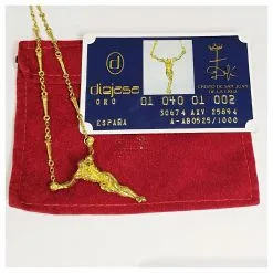 Autre Marque Édition Limitée Salvador Dali Non. 525/1000 Christ De Saint Jean De La Croix. Gold 18K. Doré -Collier Soldes 846627 4