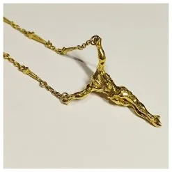 Autre Marque Édition Limitée Salvador Dali Non. 525/1000 Christ De Saint Jean De La Croix. Gold 18K. Doré -Collier Soldes 846627 5