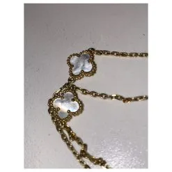 Van Cleef & Arpels Sautoir Alhambra 11 Motifs Or Jaune -Collier Soldes 849018 4