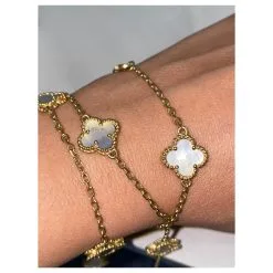 Van Cleef & Arpels Sautoir Alhambra 11 Motifs Or Jaune -Collier Soldes 849018 5