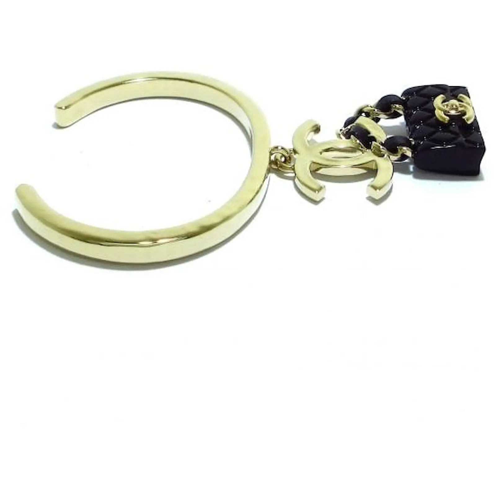 Chanel Autres Bijoux Noir Argenté 2 Chanel Autres Bijoux Noir Argenté – Image 2