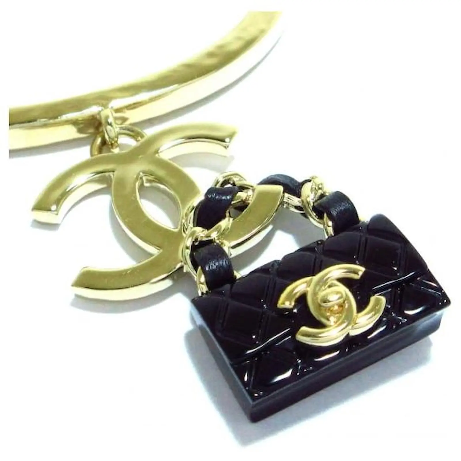 Chanel Autres Bijoux Noir Argenté 5 Chanel Autres Bijoux Noir Argenté – Image 5