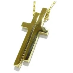 Autres Bijoux Gucci Croix Fendue Noir -Collier Soldes 866399 3