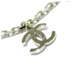 Autres Bijoux Chanel Marque De Coco Doré Écru -Collier Soldes 867416 3
