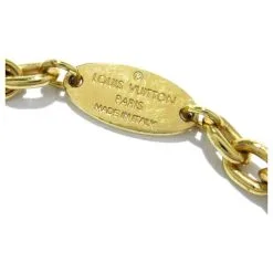 Autres Bijoux Louis Vuitton Collier Pendentif Lucky Gram Argenté Doré 10 Autres Bijoux Louis Vuitton Collier Pendentif Lucky Gram Argenté Doré -Collier Soldes 867917 5