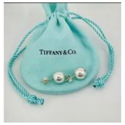 Vintage Tiffany & Co. Boucles D'oreilles Tête De Boule Argenté Bijouterie Argentée -Collier Soldes 870617 5