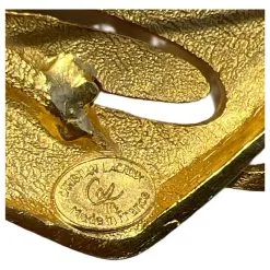 Boucles D'oreilles & Broche Christian Lacroix - Vintage 90S Doré -Collier Soldes 872900 3