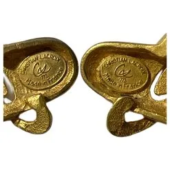 Boucles D'oreilles & Broche Christian Lacroix - Vintage 90S Doré -Collier Soldes 872900 4