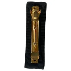 Barrette Nœud "Vara" De Salvatore Ferragamo Noir Doré -Collier Soldes 872943 4