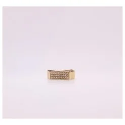 Autre Marque Pendentif Moderne Or Jaune 750%o Pavage De Diamants Bijouterie Dorée -Collier Soldes 873626 5