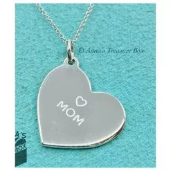 Tiffany & Co. Tiffany & Co Maman Pendentif Argenté -Collier Soldes 873902 8